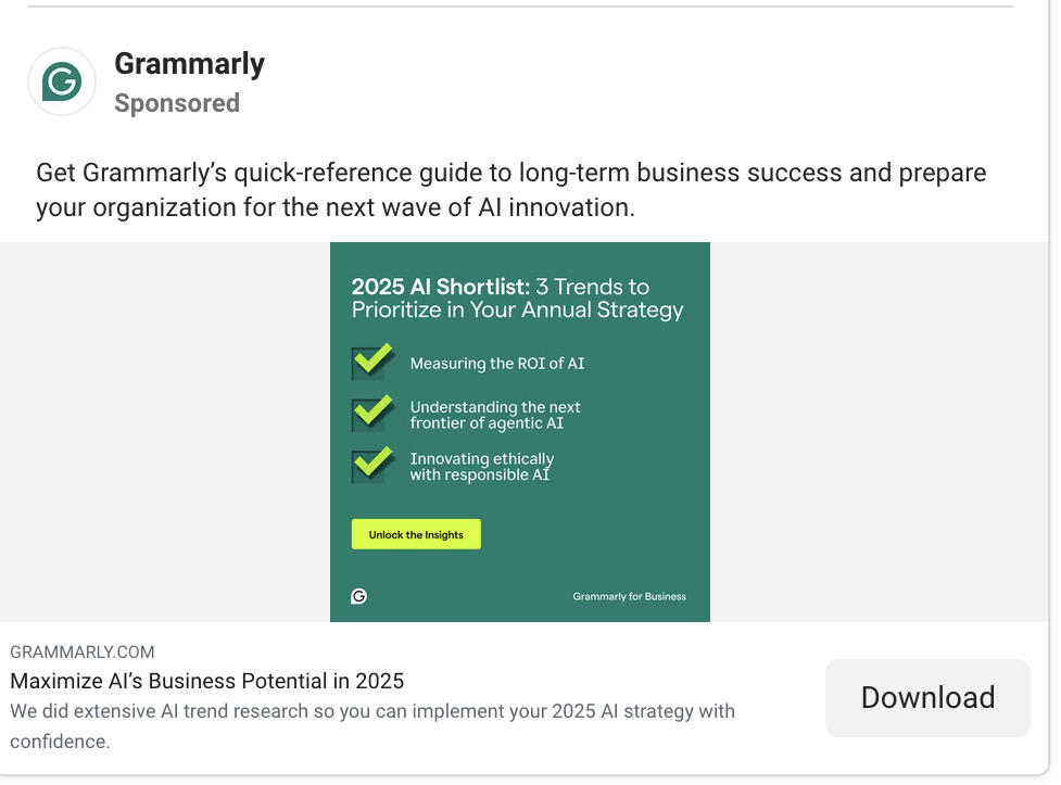 grammarly ad